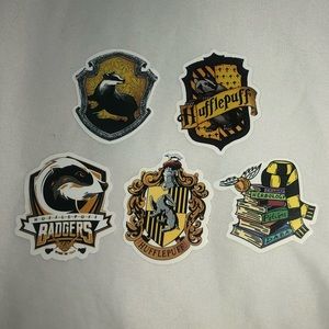 5 pc Hufflepuff Harry Potter stickers
